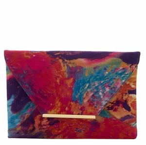 Multi Water Color Clutch